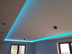 sufit podświetlenie pasek led remontim sosnowiec